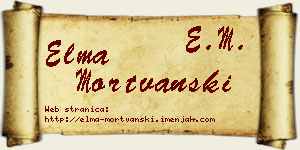 Elma Mortvanski vizit kartica